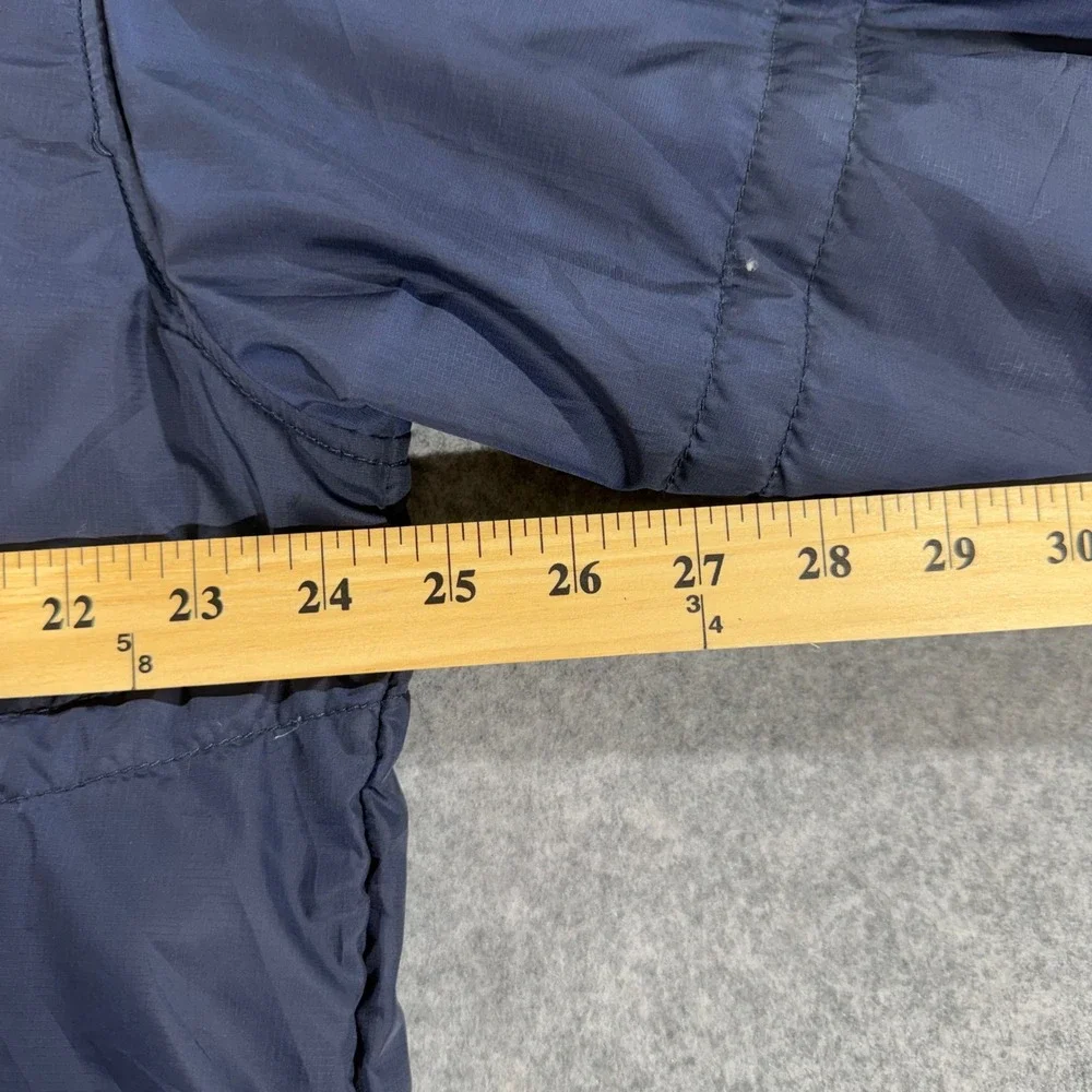 The North Face Mens XL Navy Blue Puffer Jacket Full Zip Insulated Ripstop Coat